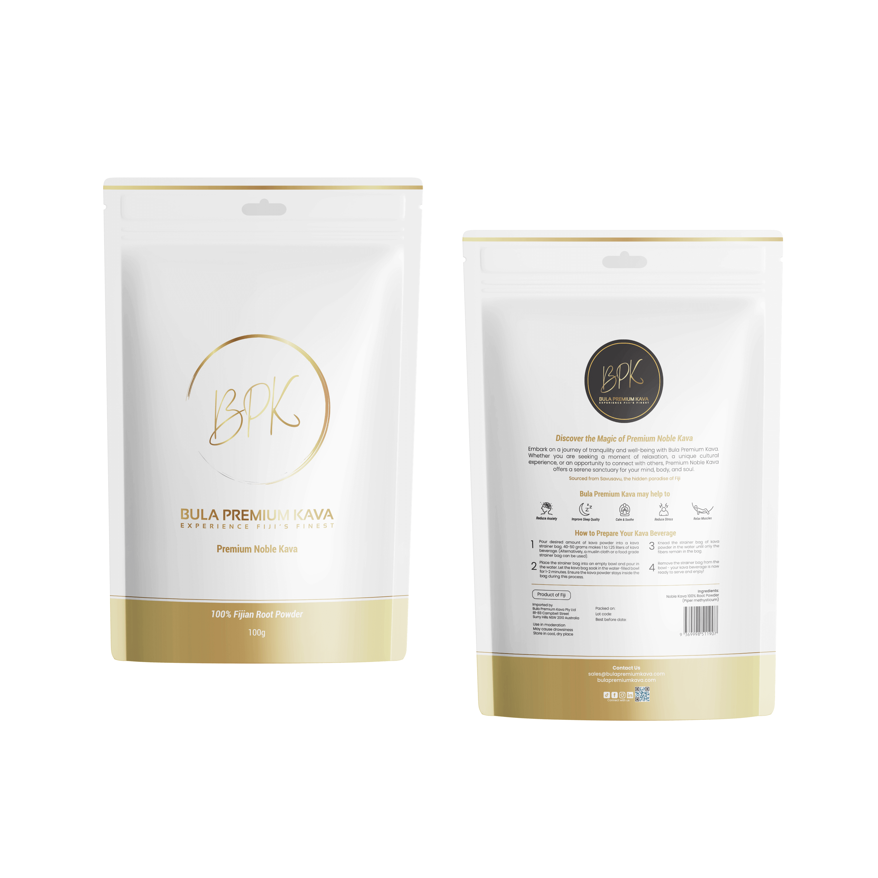 Bula Powder Premium Noble Kava 100% Natural Bula Premium Kava Root Powder from Fiji ...