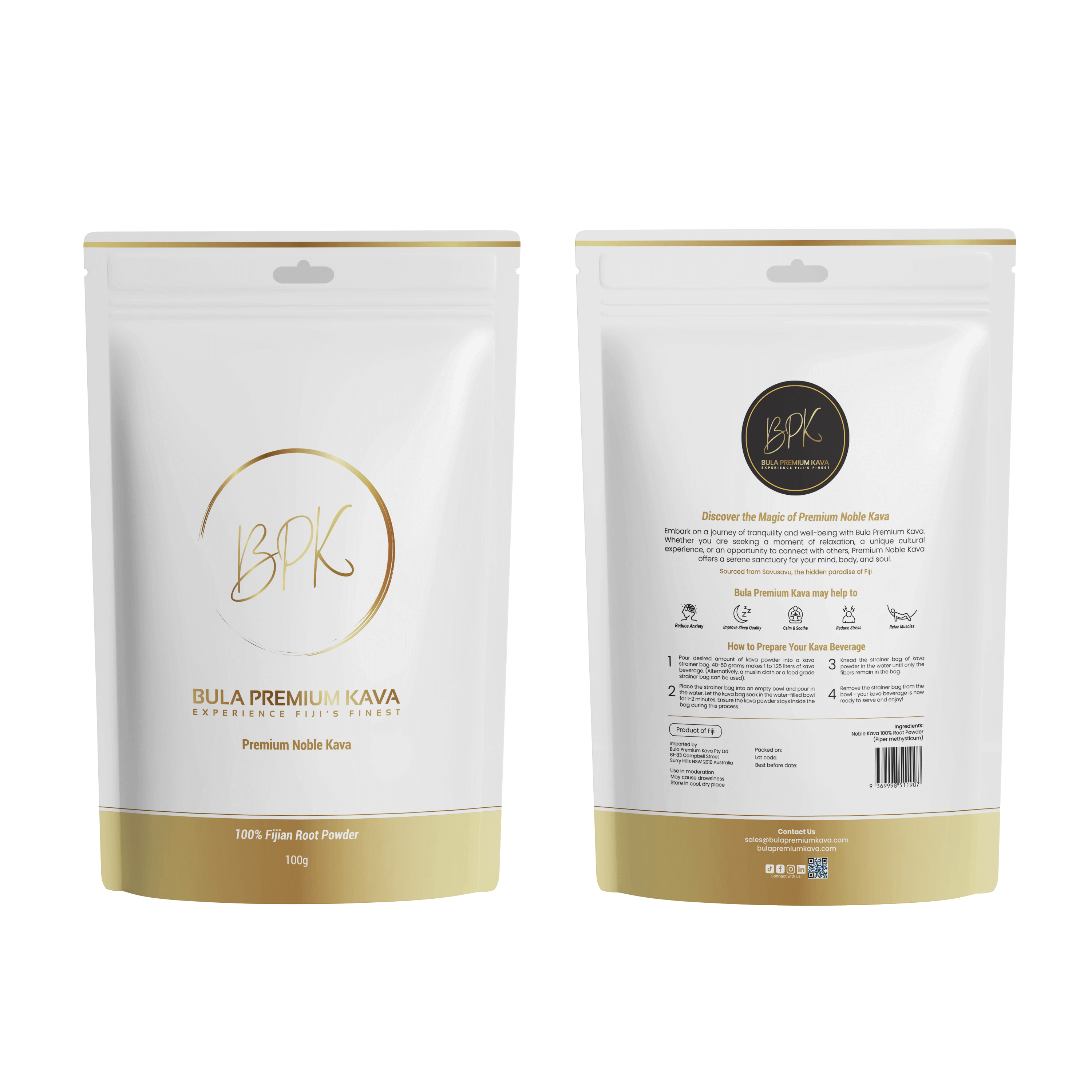 Bula Powder Premium Noble Kava 100% Natural Bula Premium Kava Root Powder from Fiji ...