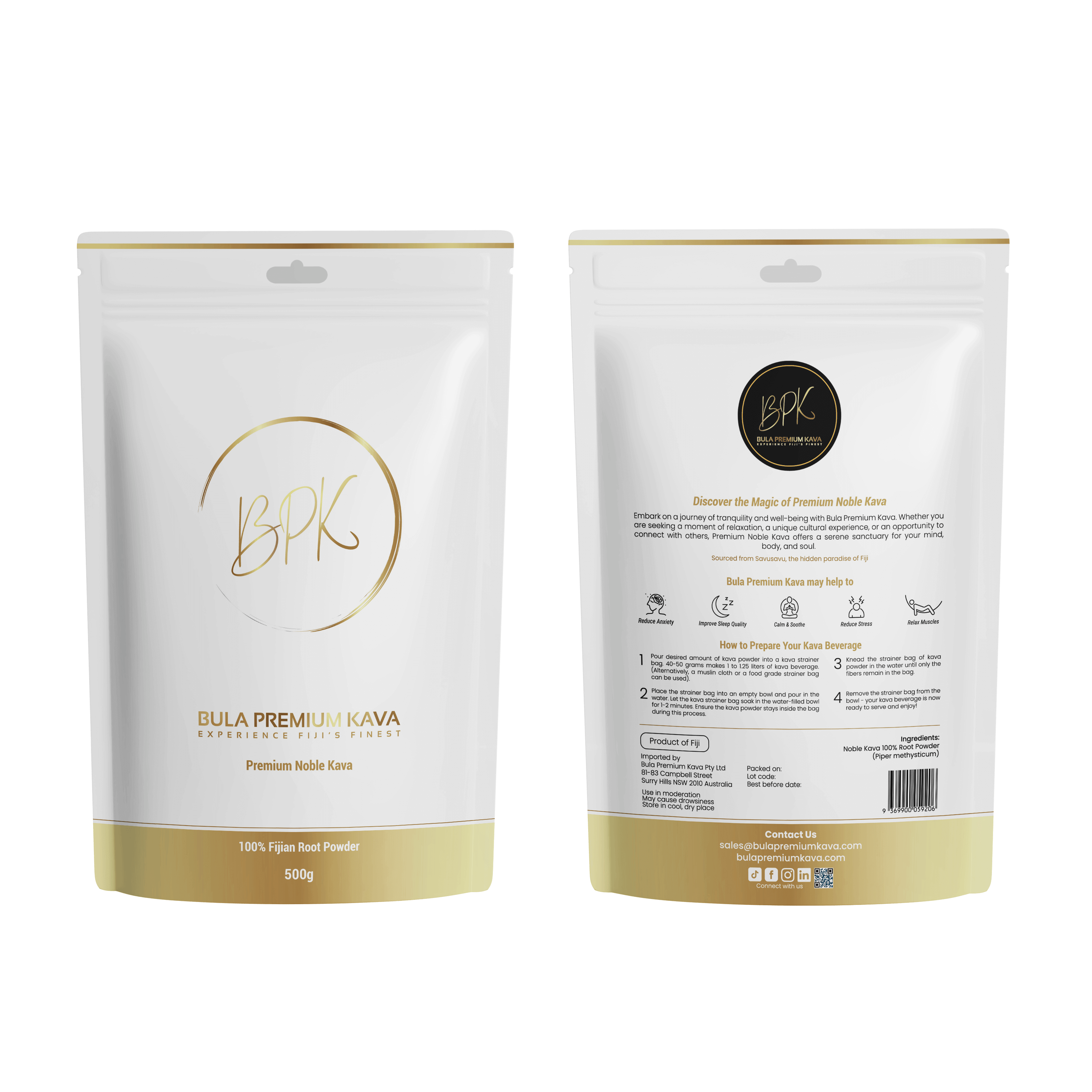 Bula Powder Premium Noble Kava 100% Natural Bula Premium Kava Root Powder from Fiji ...